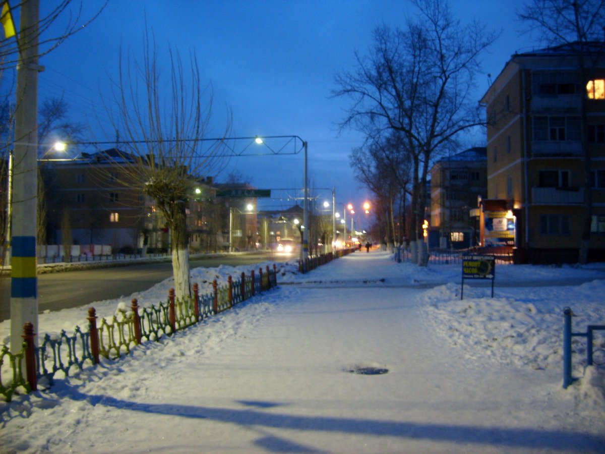 Казахстан город Рудный зимой